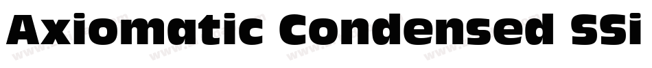 Axiomatic Condensed SSi Condensed字体转换